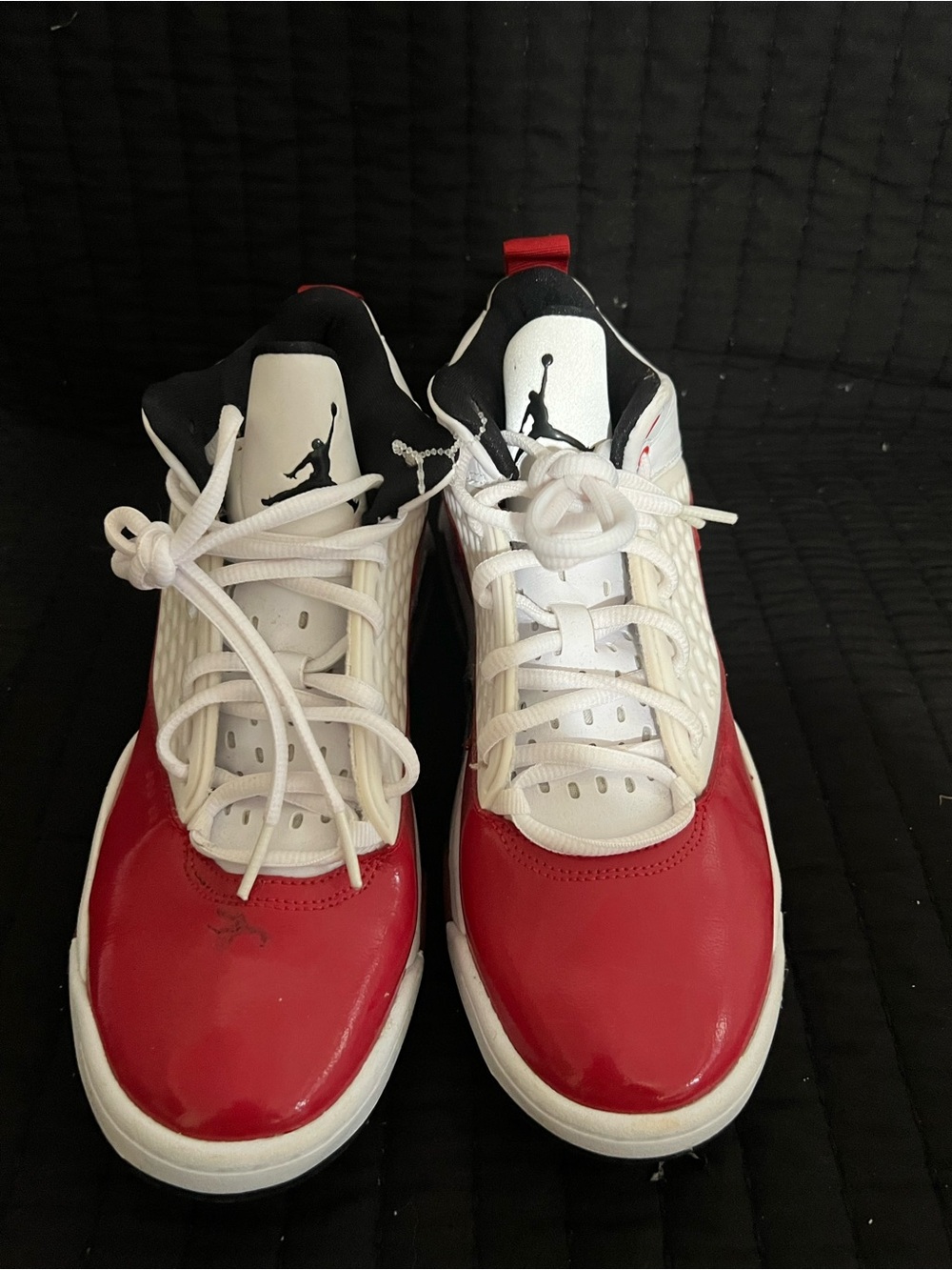 Jordan Men’s Red, White & Black Low-Top Sneakers